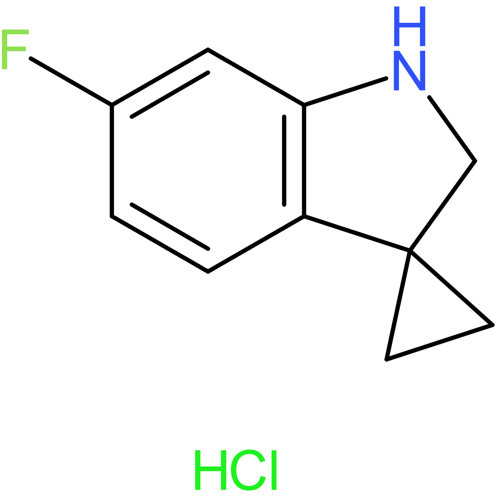 6′-Fluoro-1′,2′-dihydrospiro[cyclopropane-1,3′-indole] hydrochloride