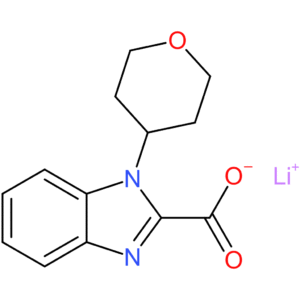 Lithium 1-(tetrahydro-2H-pyran-4-yl)-1H-benzo[d]imidazole-2-carboxylate