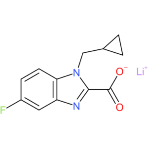 Lithium 1-(cyclopropylmethyl)-5-fluoro-1H-benzo[d]imidazole-2-carboxylate