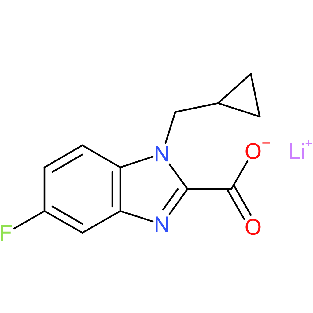 Lithium 1-(cyclopropylmethyl)-5-fluoro-1H-benzo[d]imidazole-2-carboxylate