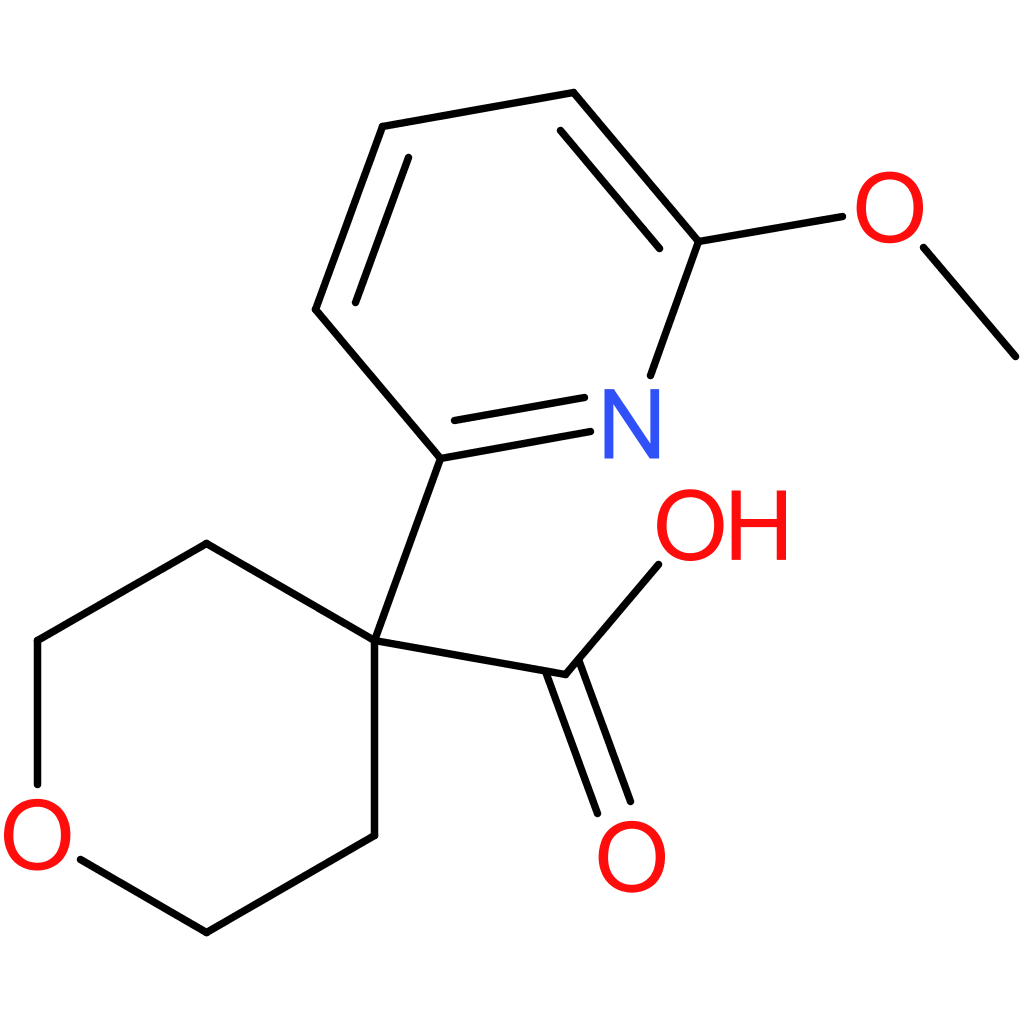 4-(6-Methoxypyridin-2-yl)oxane-4-carboxylic acid