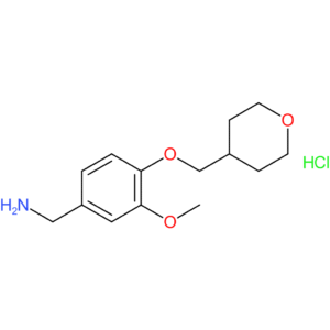 [3-Methoxy-4-(oxan-4-ylmethoxy)phenyl]methanamine hydrochloride