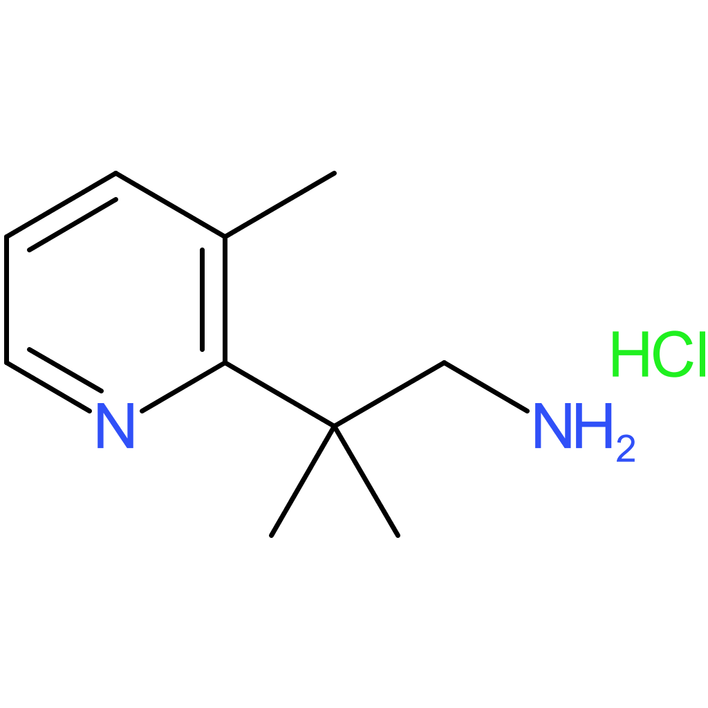 2-Methyl-2-(3-methylpyridin-2-yl)propan-1-amine hydrochloride