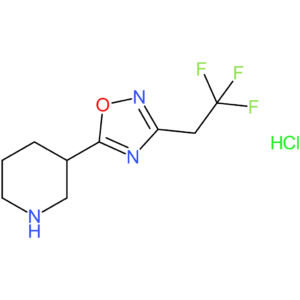 3-[3-(2,2,2-Trifluoroethyl)-1,2,4-oxadiazol-5-yl]piperidine hydrochloride