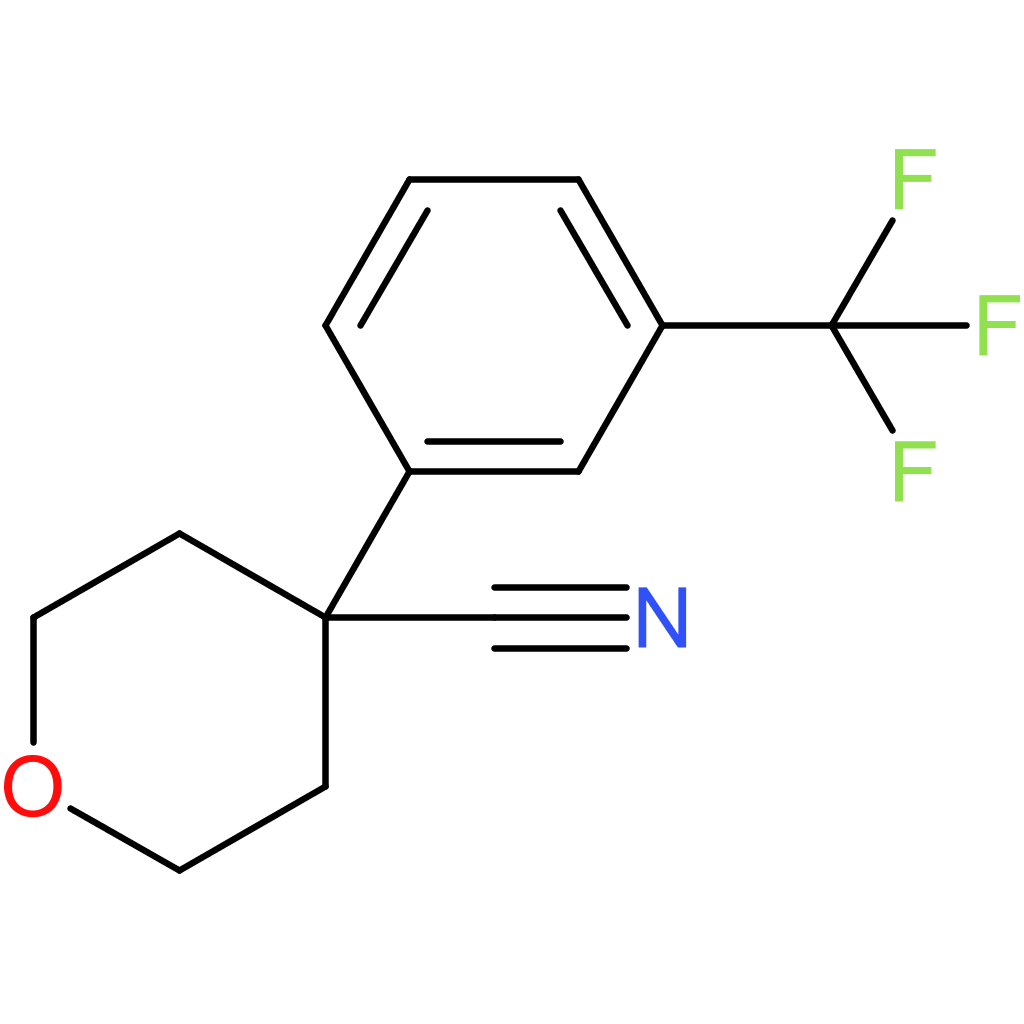 4-[3-(Trifluoromethyl)phenyl]oxane-4-carbonitrile