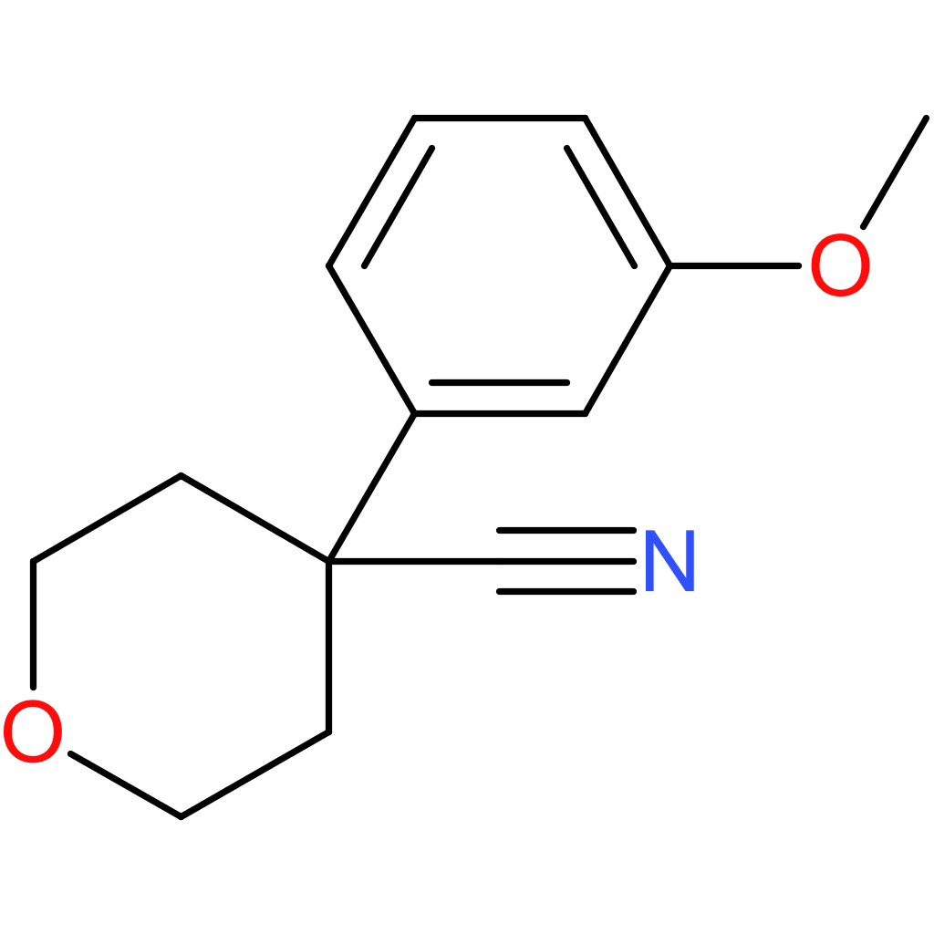 4-(3-Methoxyphenyl)oxane-4-carbonitrile