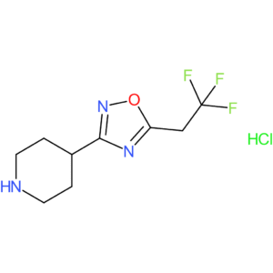 4-[5-(2,2,2-Trifluoroethyl)-1,2,4-oxadiazol-3-yl]piperidine hydrochloride