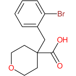 4-[(2-Bromophenyl)methyl]oxane-4-carboxylic acid