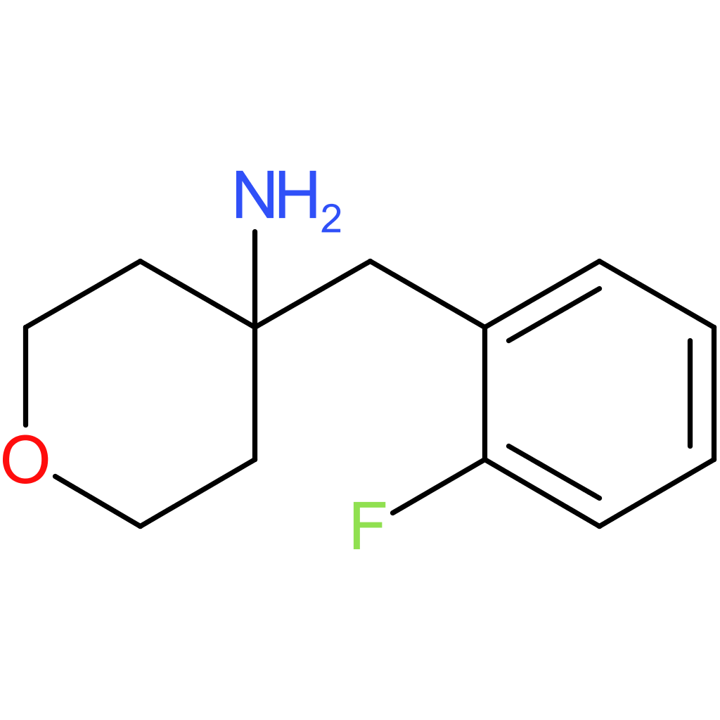 4-[(2-Fluorophenyl)methyl]oxan-4-amine