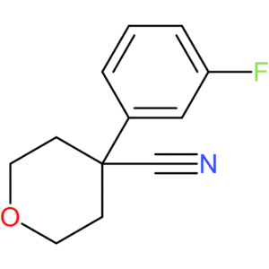 4-(3-Fluorophenyl)oxane-4-carbonitrile