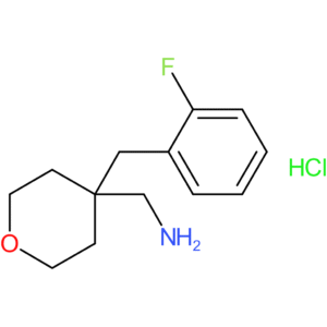 {4-[(2-Fluorophenyl)methyl]oxan-4-yl}methanamine hydrochloride