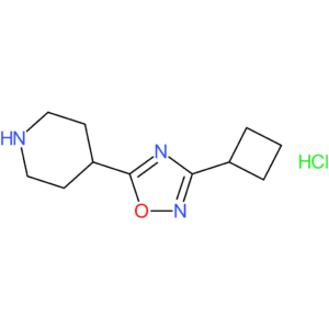 4-(3-Cyclobutyl-1,2,4-oxadiazol-5-yl)piperidine hydrochloride