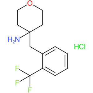 4-{[2-(Trifluoromethyl)phenyl]methyl}oxan-4-amine hydrochloride