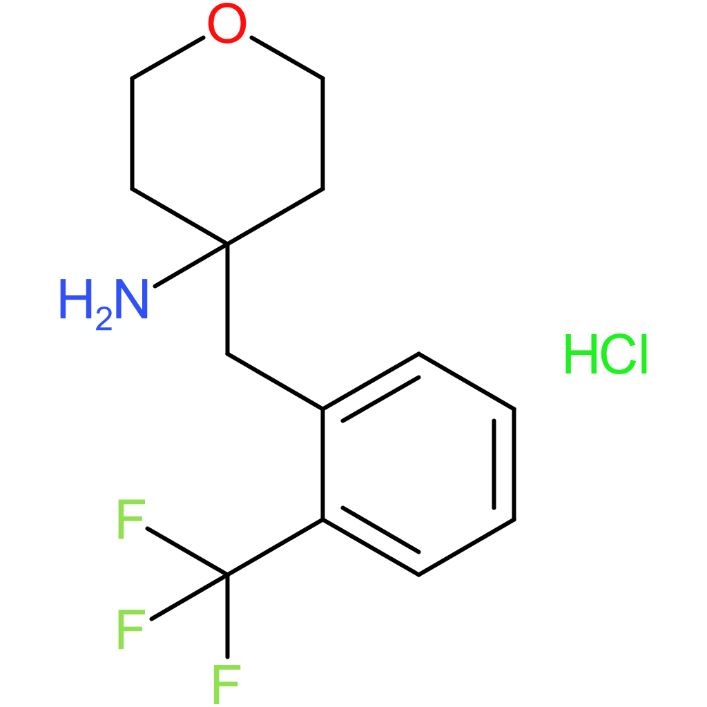 4-{[2-(Trifluoromethyl)phenyl]methyl}oxan-4-amine hydrochloride