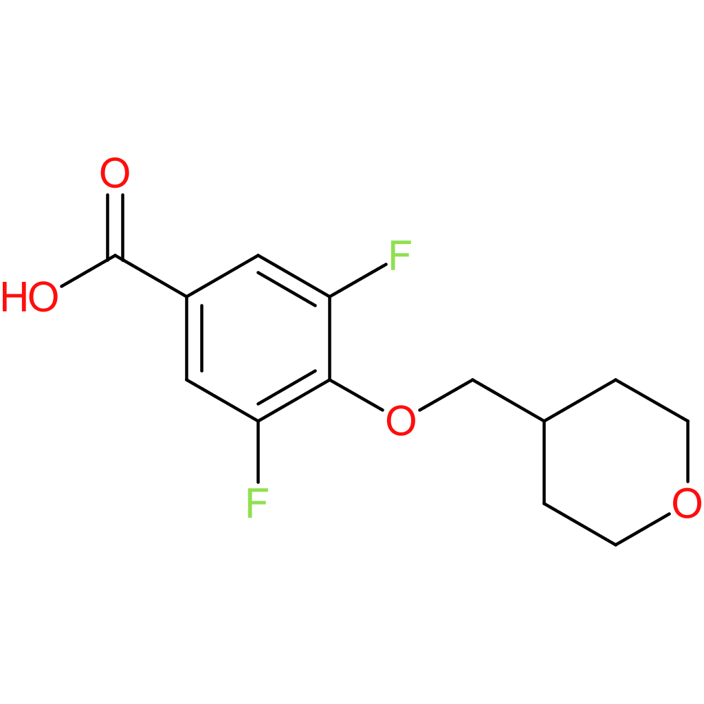 3,5-Difluoro-4-(oxan-4-ylmethoxy)benzoic acid
