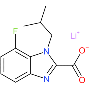 Lithium 7-fluoro-1-isobutyl-1H-benzo[d]imidazole-2-carboxylate