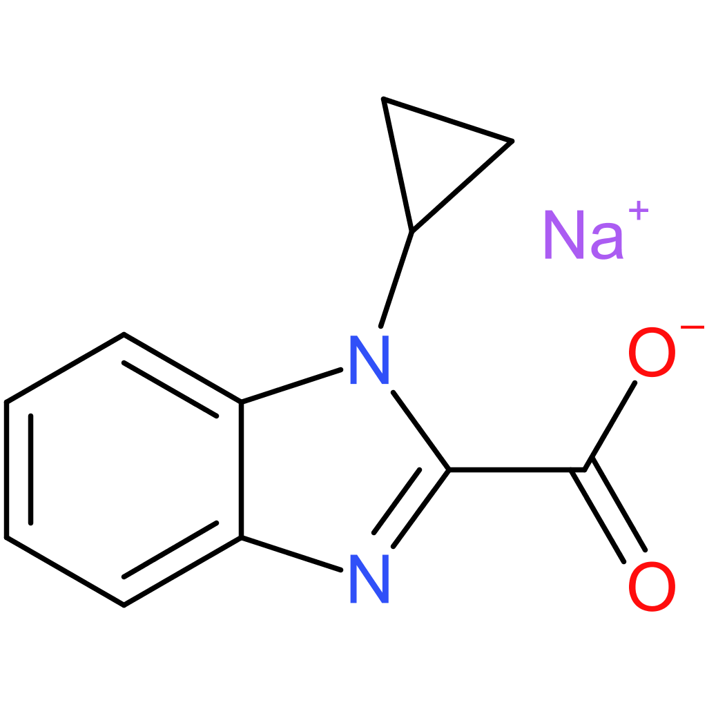 Sodium 1-cyclopropyl-1H-benzo[d]imidazole-2-carboxylate