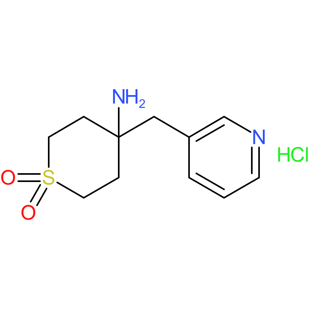 4-Amino-4-(pyridin-3-ylmethyl)-1lambda(6)-thiane-1,1-dione hydrochloride