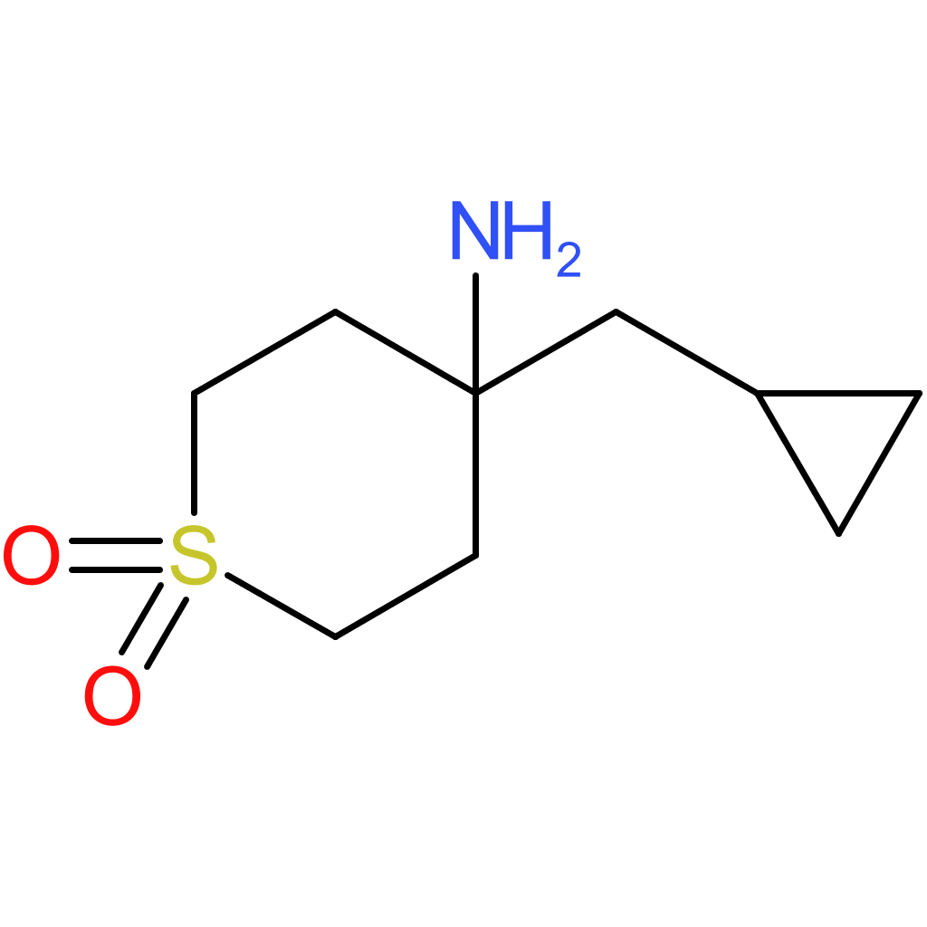 4-Amino-4-(cyclopropylmethyl)-1lambda(6)-thiane-1,1-dione
