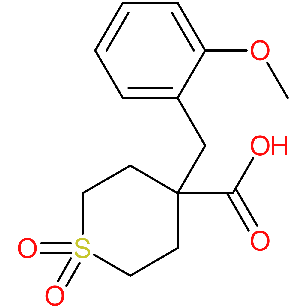 4-[(2-Methoxyphenyl)methyl]-1,1-dioxo-1lambda(6)-thiane-4-carboxylic acid