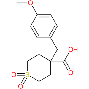 4-[(4-Methoxyphenyl)methyl]-1,1-dioxo-1Lambda(6)-thiane-4-carboxylic acid