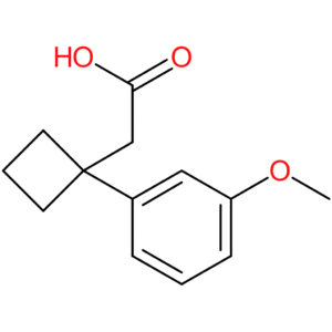 2-[1-(3-Methoxyphenyl)cyclobutyl]acetic acid