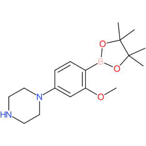 1-[3-Methoxy-4-(4,4,5,5-tetramethyl-1,3,2-dioxaborolan-2-yl)phenyl]piperazine
