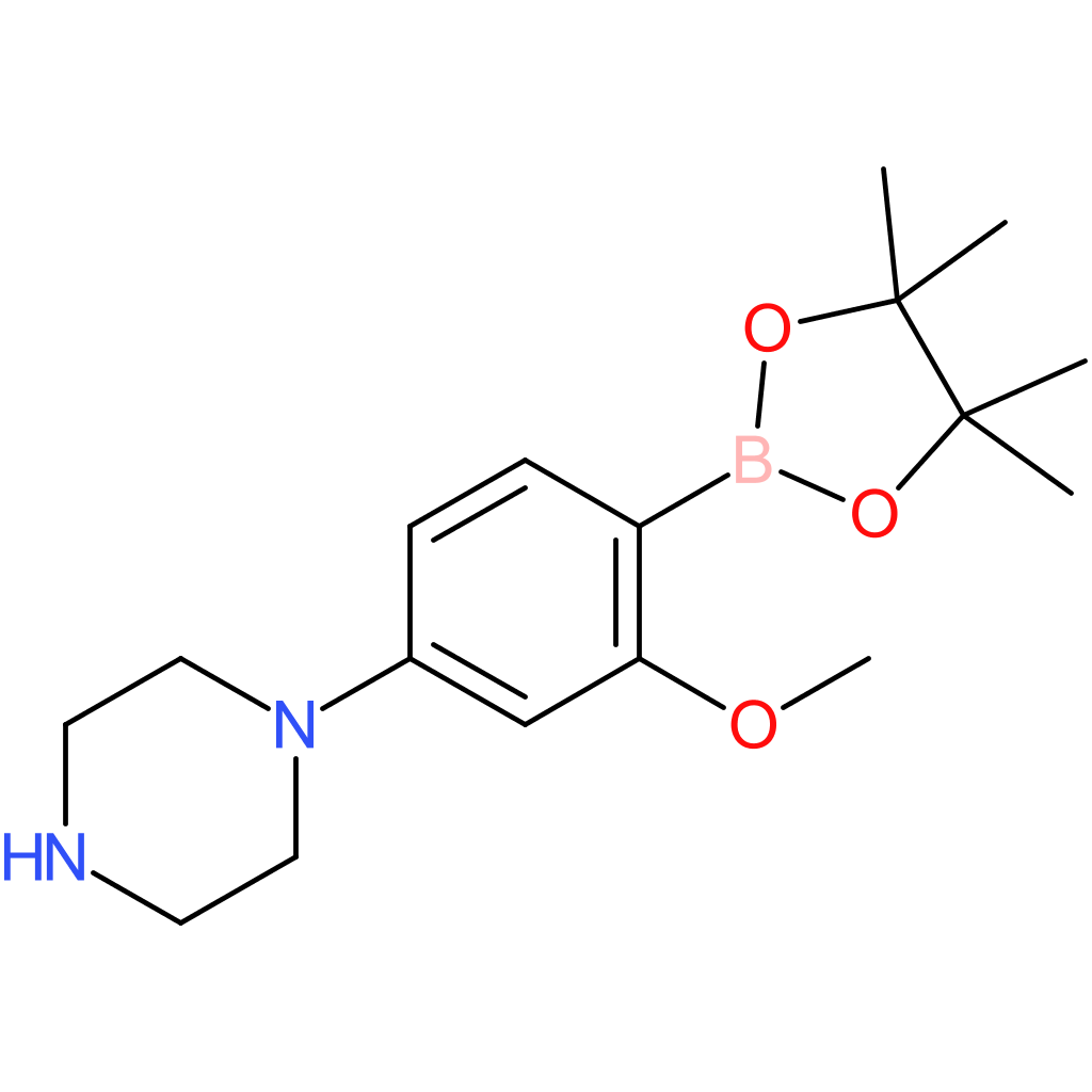 1-[3-Methoxy-4-(4,4,5,5-tetramethyl-1,3,2-dioxaborolan-2-yl)phenyl]piperazine