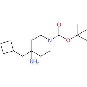 tert-Butyl 4-amino-4-(cyclobutylmethyl)piperidine-1-carboxylate