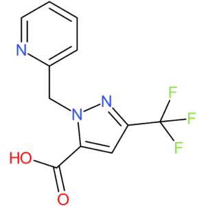 1-(Pyridin-2-ylmethyl)-3-(trifluoromethyl)-1H-pyrazole-5-carboxylic acid