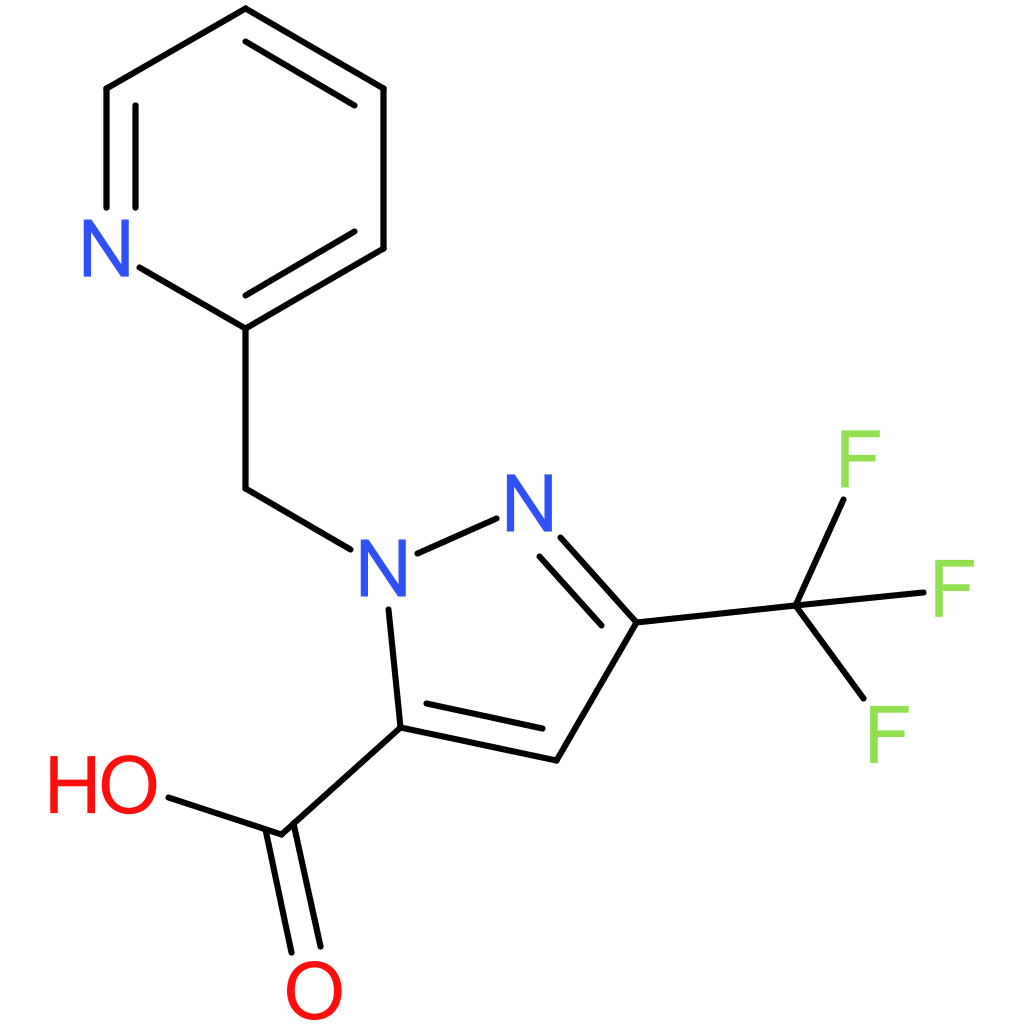 1-(Pyridin-2-ylmethyl)-3-(trifluoromethyl)-1H-pyrazole-5-carboxylic acid