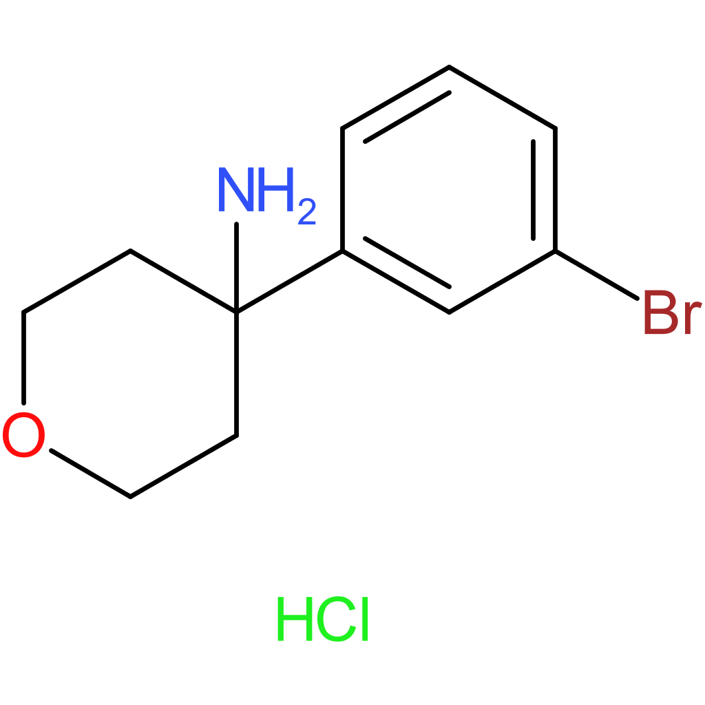 4-(3-Bromophenyl)oxan-4-amine hydrochloride