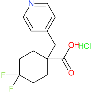 4,4-Difluoro-1-(pyridin-4-ylmethyl)cyclohexane-1-carboxylic acid hydrochloride