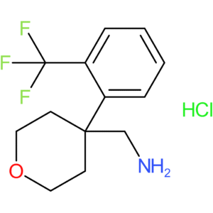 {4-[2-(Trifluoromethyl)phenyl]oxan-4-yl}methanamine hydrochloride