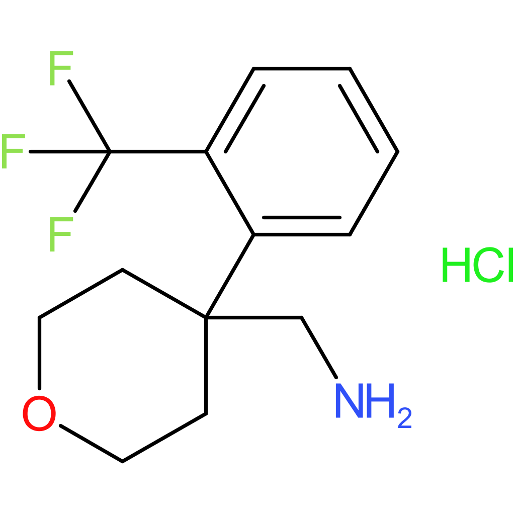 {4-[2-(Trifluoromethyl)phenyl]oxan-4-yl}methanamine hydrochloride