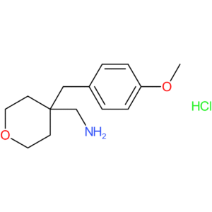 {4-[(4-Methoxyphenyl)methyl]oxan-4-yl}methanamine hydrochloride