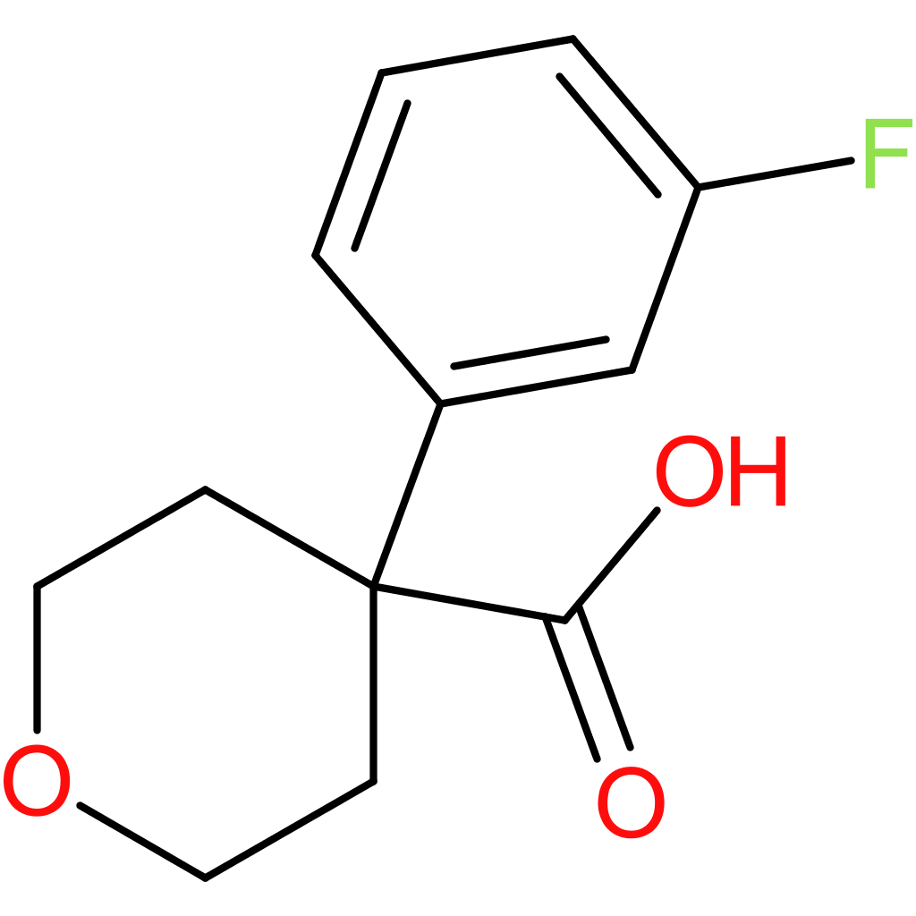 4-(3-Fluorophenyl)oxane-4-carboxylic acid