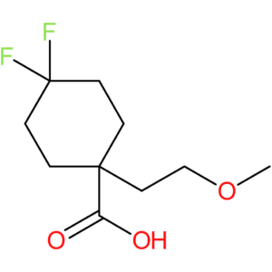 4,4-Difluoro-1-(2-methoxyethyl)cyclohexane-1-carboxylic acid
