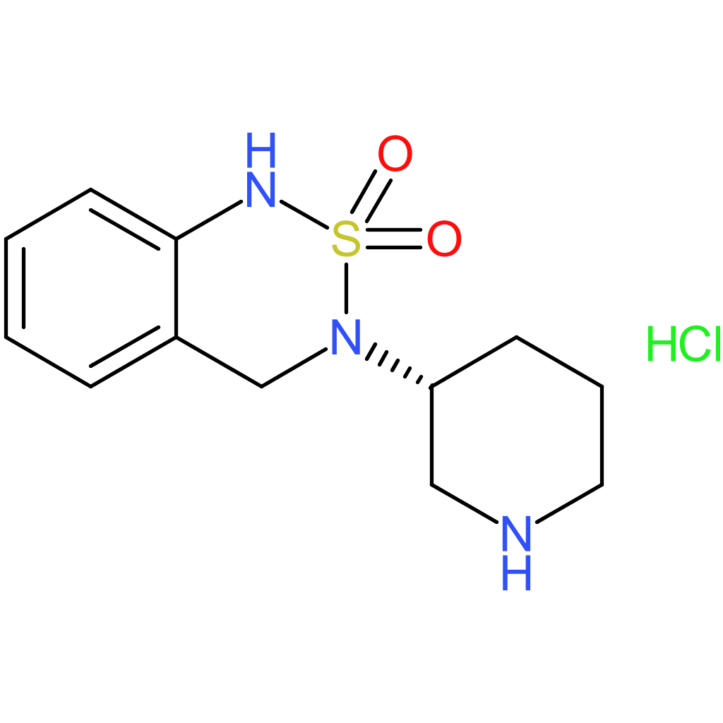 3-[(3R)-Piperidin-3-yl]-3,4-dihydro-1H-2lambda(6),1,3-benzothiadiazine-2,2-dione hydrochloride