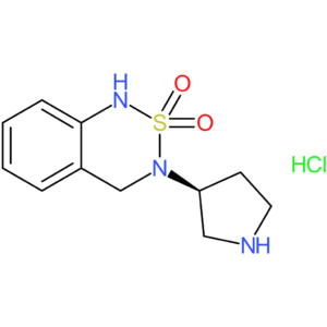 3-[(3S)-Pyrrolidin-3-yl]-3,4-dihydro-1H-2lambda(6),1,3-benzothiadiazine-2,2-dione hydrochloride