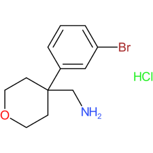 [4-(3-Bromophenyl)oxan-4-yl]methanamine hydrochloride