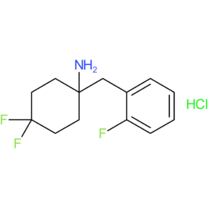 4,4-Difluoro-1-[(2-fluorophenyl)methyl]cyclohexan-1-amine hydrochloride
