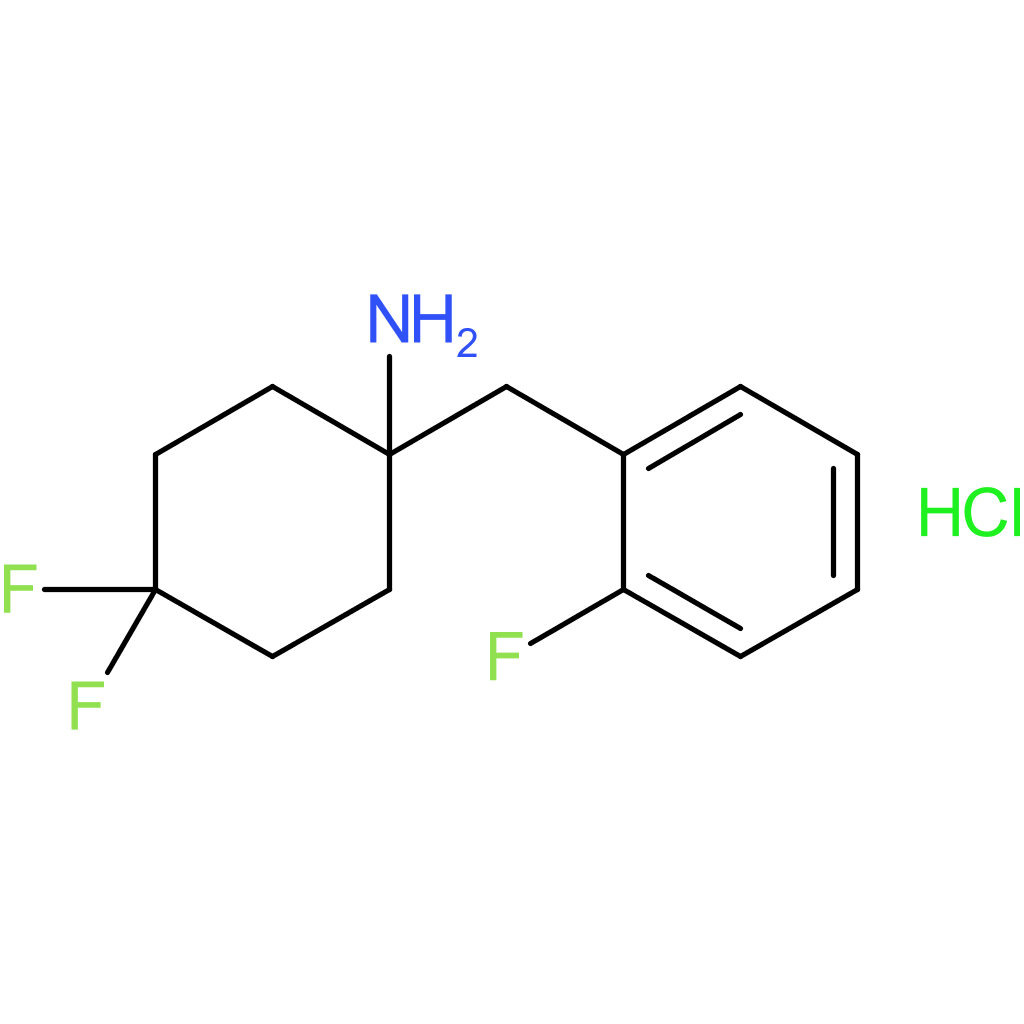4,4-Difluoro-1-[(2-fluorophenyl)methyl]cyclohexan-1-amine hydrochloride