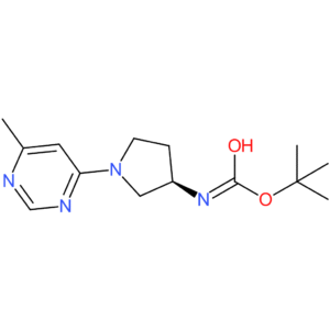tert-Butyl N-[(3R)-1-(6-methylpyrimidin-4-yl)pyrrolidin-3-yl]carbamate