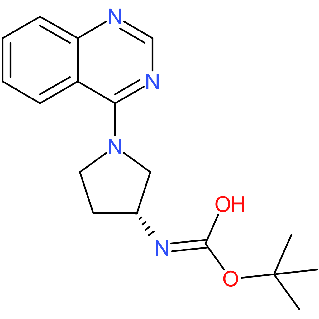 tert-Butyl N-[(3R)-1-(quinazolin-4-yl)pyrrolidin-3-yl]carbamate