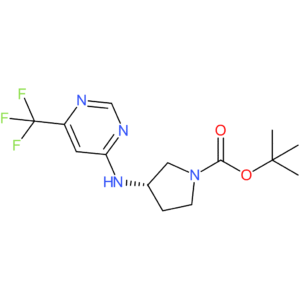tert-Butyl (3S)-3-{[6-(trifluoromethyl)pyrimidin-4-yl]amino}pyrrolidine-1-carboxylate