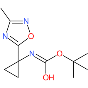 tert-Butyl N-[1-(3-methyl-1,2,4-oxadiazol-5-yl)cyclopropyl]carbamate