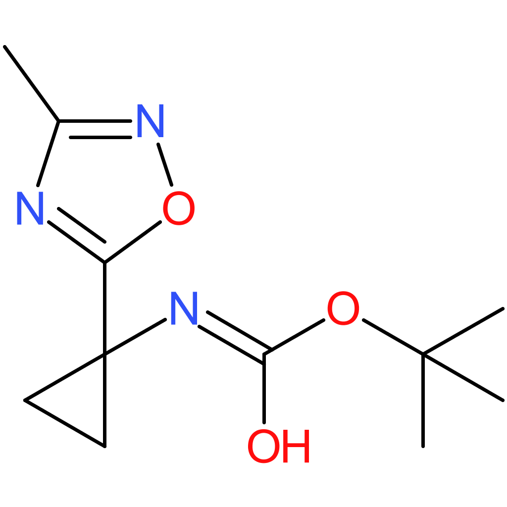 tert-Butyl N-[1-(3-methyl-1,2,4-oxadiazol-5-yl)cyclopropyl]carbamate