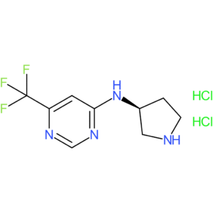 N-[(3S)-Pyrrolidin-3-yl]-6-(trifluoromethyl)pyrimidin-4-amine dihydrochloride