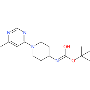 tert-Butyl N-[1-(6-methylpyrimidin-4-yl)piperidin-4-yl]carbamate